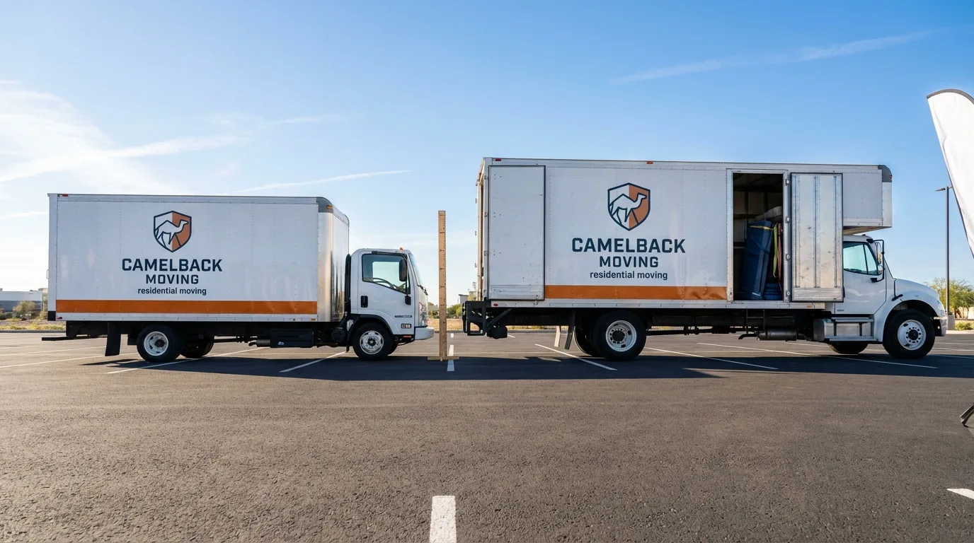 Moving truck size capacity guide in Depue